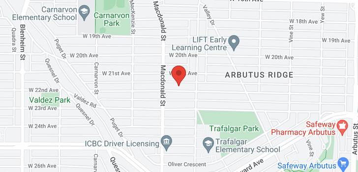 map of 2751 W 22ND AVENUE